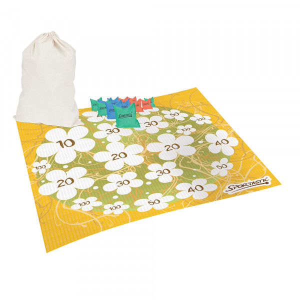 Flower Power ZIELWURF TEPPICH - SPIELETEPPICH