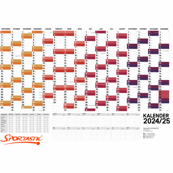 Kalender 2024-2025