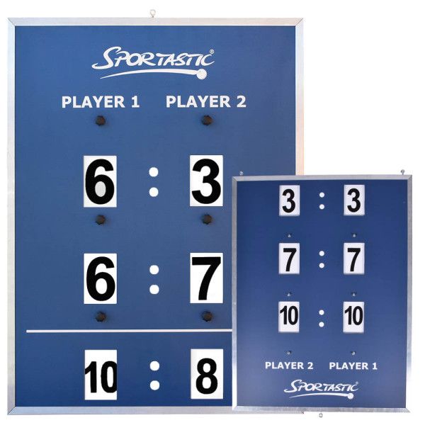 Spielstandsanzeige PREMIUM 75 x 100 cm, BEIDSEITIG mit TIEBREAKANZEIGE