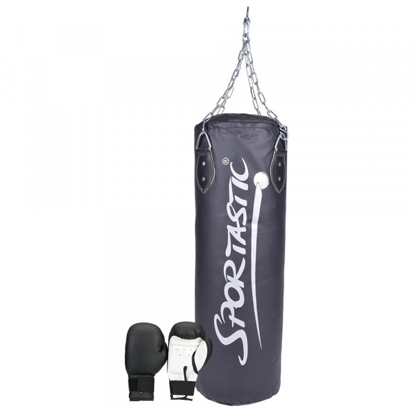Boxing-Set COLLEGE, Boxsack 20 kg + 1 PR Handschuhe 12oz