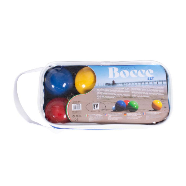 Boccia Set Profi Holz Ø 80 mm mit Tragetasche