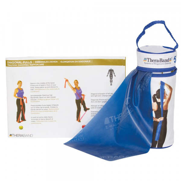 Thera Band 2,5 m Blau - ZIPP BOX Extra Schwer