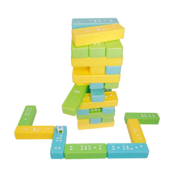 2-IN-1 XXL Wackelturm & Domino