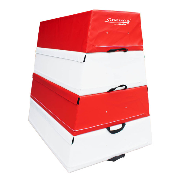 Sprungkasten Soft, 4-teilig Classic, Red-White-Edition