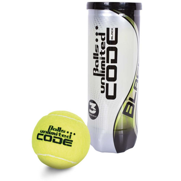  Tennisball Balls Unlimited CODE BLACK, 3er Dose