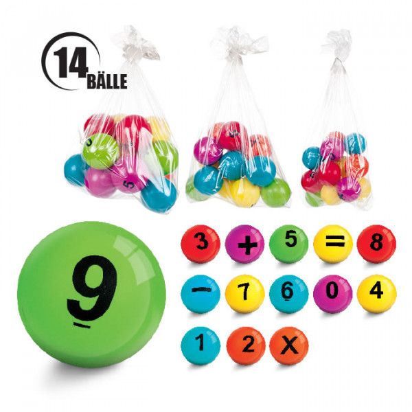 Spielball Set NUMERO, Zahlenbälle