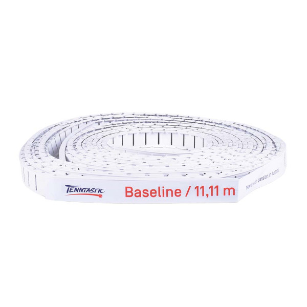 Grundlinie TENNTASTIC WHITE FLEX 4 cm, Baseline 11,11 m