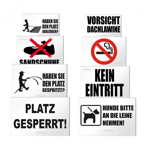 Hinweisschilder Hinweisschilder