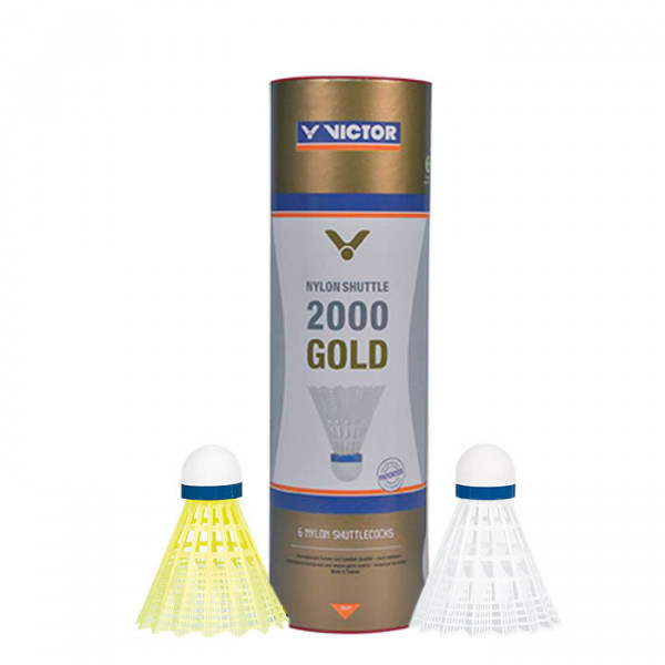 Badmintonball VICTOR NYLON SHUTTLE 2000 GOLD