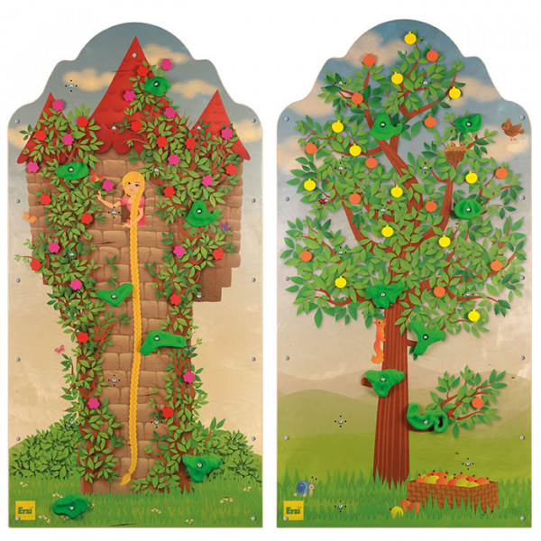 Kletterwand OBSTGARTEN und RAPUNZEL