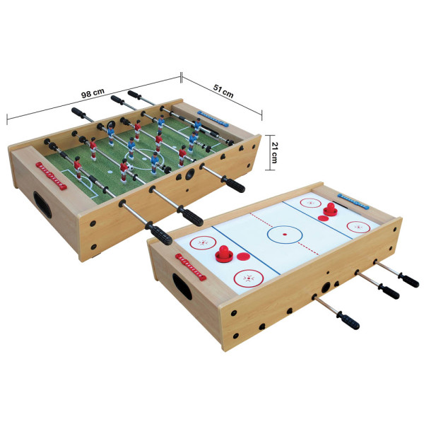 Mini-Multi Tisch 2in1, Kicker/Airhockey