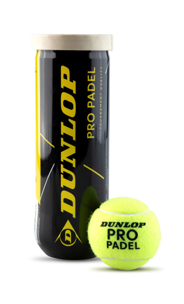 Padel Tennis Bälle - Dunlop Pro Padel, FIP appr. 3er Dose