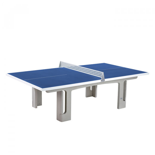 Polymer Solido Rechtwinkelig, blaue Tischplatte
